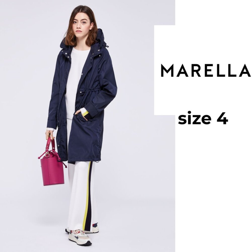MARELLA Dark Blue Navy Parka